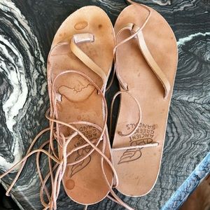 Ancient Greek Sandals Lace up leather